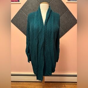 Croft & Barrow Green Women's Cardigan 2x